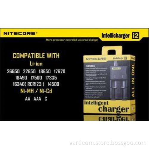E-Cig Charger Nitecore Intellicharge I2 Charger For Li-Ion